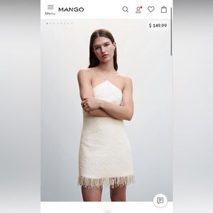 🤍 Pearl textured minidress 🤍